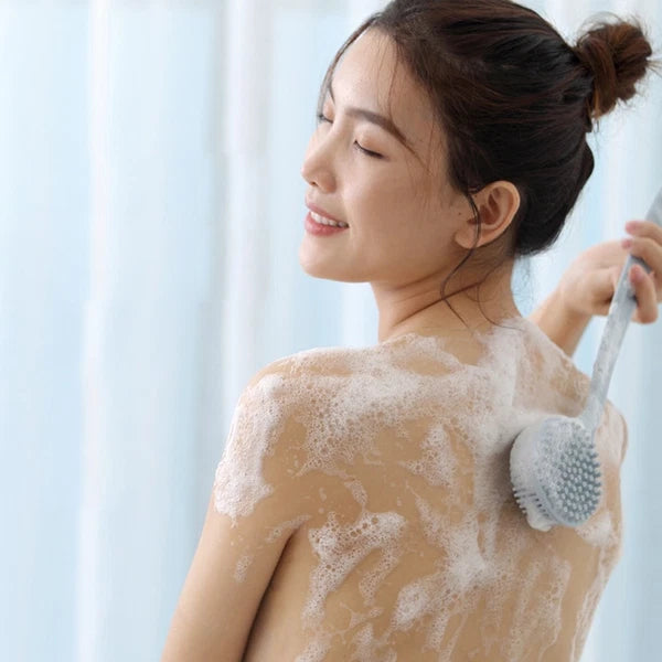 Body Scrubber Exfoliating Brush Bath Silicone Exfoliator Back for Shower