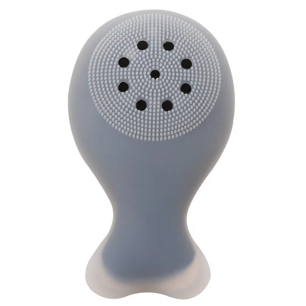 Silicone Bath Handle Back Rub Massager Shower Cleaning Brush