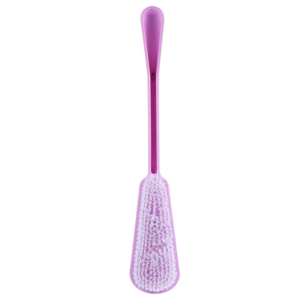 Soft Bristle Bath Brush Long Handle Back Scrubber 34 cm for Shower Bathing
