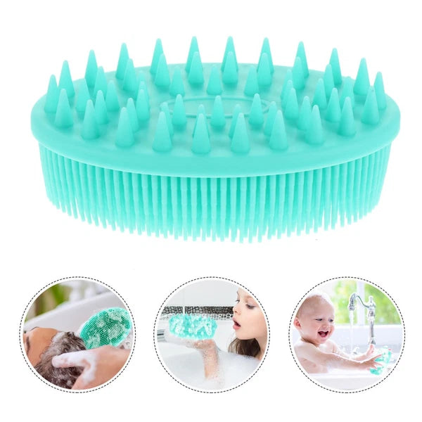 Shampoo Brush Baby Silicone Hair Brush Kids Massage Bath Brush Scrubber