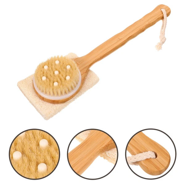 Home Use Handheld Bath Brush Comfortable Bath Scrubber Brush Skin Cleaner