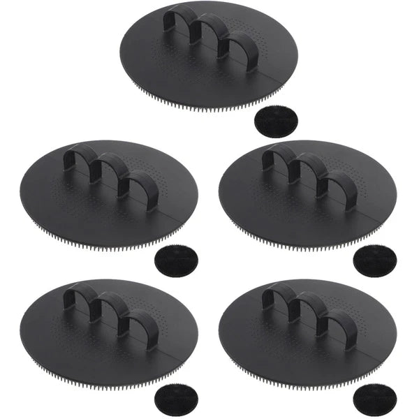 Silicone Scrub Brush Exfoliating Back Scrubber with Handles Soft Body Cleansing