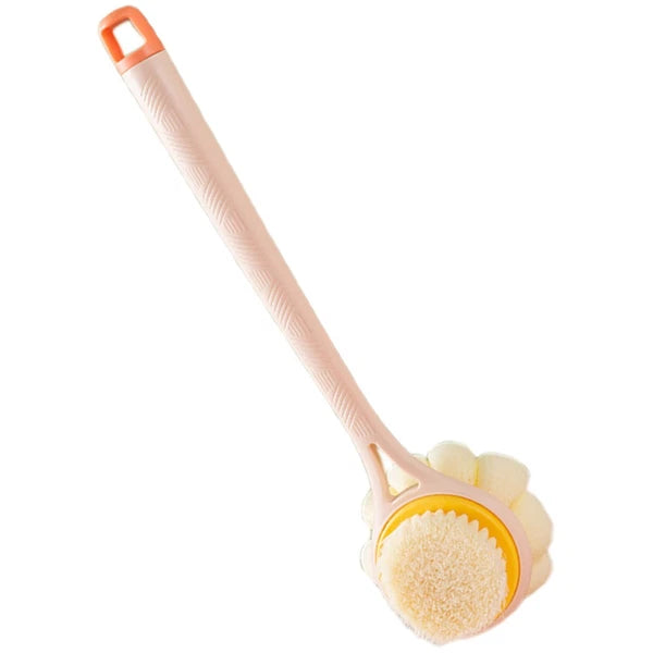 Bath Brush Exfoliating Cleaning Scrubber Dual Handle Shower