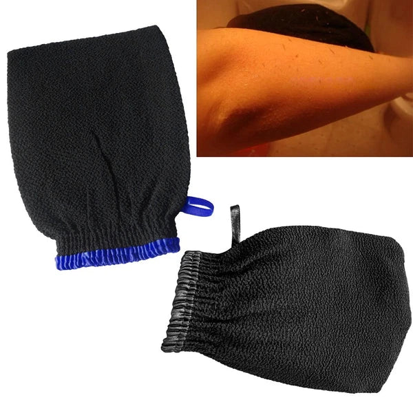 2 Pcs Exfoliating Gloves Bath Scrubber for Body Brush Exfoliator