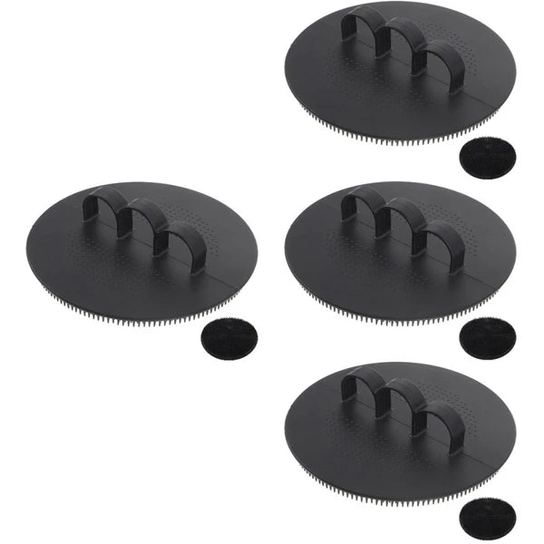 Silicone Scrub Brush Exfoliating Back Scrubber with Handles Soft Body Cleansing