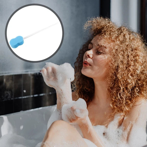 Shower Scrubber Brush Your Back after Bathing Travel Body Exfoliator for Sponge