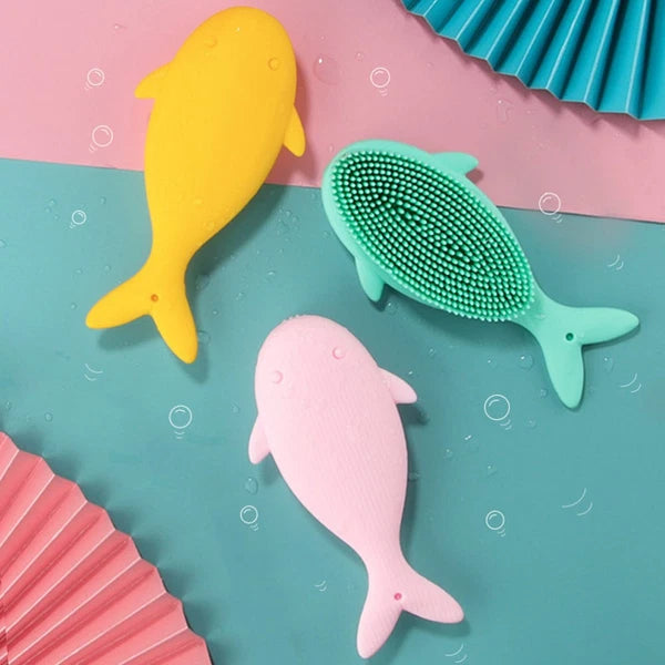 Newborn Toddler Baby Kids Bath Brush Shower Scrubber Exfoliating