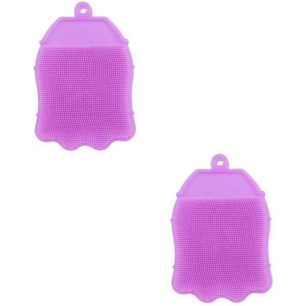 Silicone Hair Shampoo Child Baby Bath Brush Infant Massage Scrubber