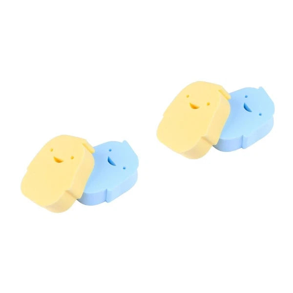 2 Pcs Baby Bath Rubbing Scrubber Infant Shower Sponge Body Bath Brush PVA