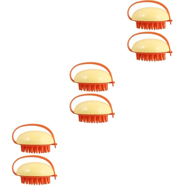 2pcs Bath Brush Massage Scrubber Shower Body Brush Silicone Cleaning Scrubber