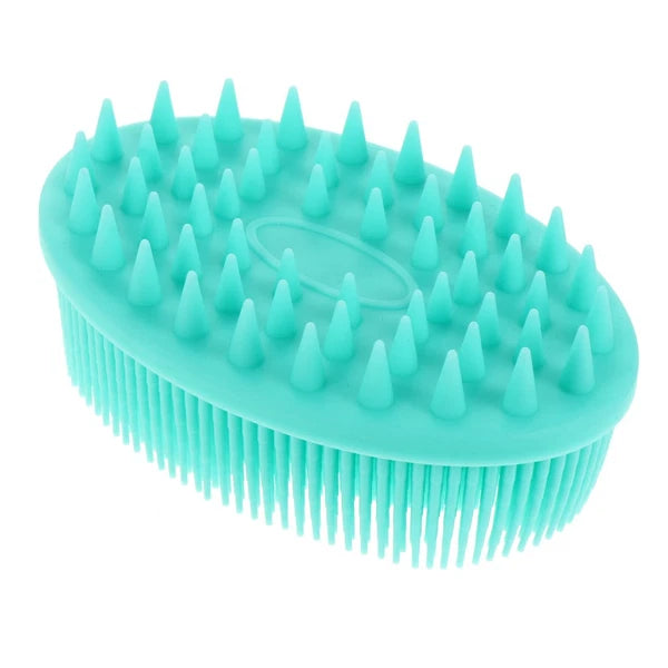 Baby Bath Brush Massage Scrubber Shower Brush Kids Silicone Hair Brush