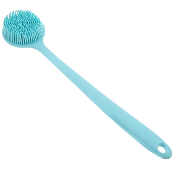 Long Handle Bath Brush Silicone Shower Scrubber Skin Exfoliation for Body