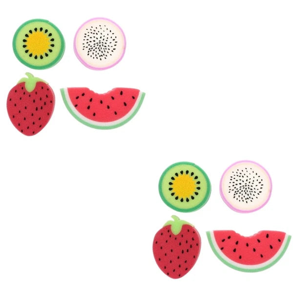 4 Pcs Bath Accessories Shower Sponges Fruit Cotton Miss Body for Cute Loofah