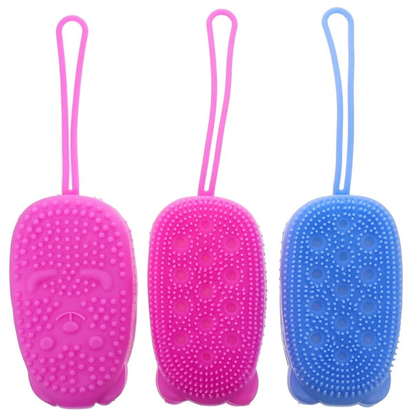 3pcs Massage Bubble Bathing Shower Brush Scrubber Multifunction Bath Brush