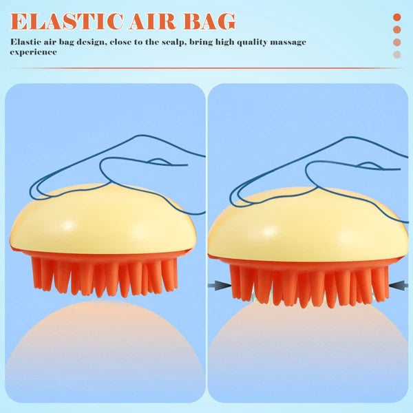 2pcs Bath Brush Massage Scrubber Shower Body Brush Silicone Cleaning Scrubber