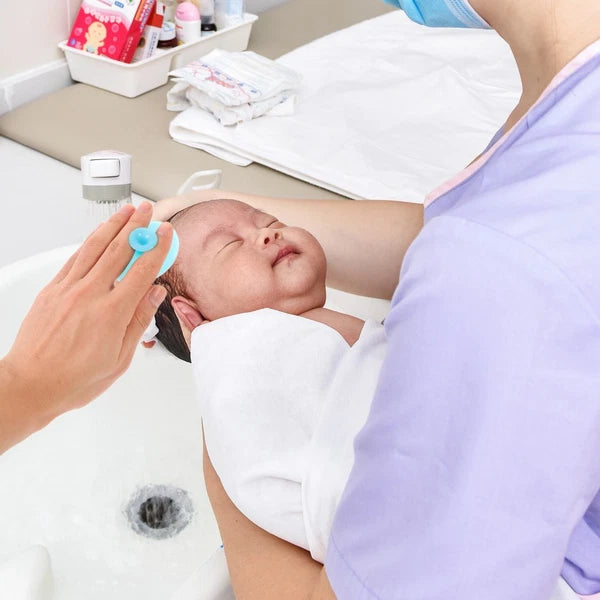 Baby Bath Brush Cleansing Gentle Cleanser Silicone Shower Scrubber for Cleaning