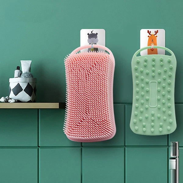 Baby Bath Brush Silicone Massage Brush Scrubber Shampoo Brush Kids Shower Brush