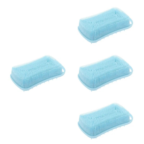 Silicone Bath Brush Shower Exfoliator Exfoliating Body Scrubber