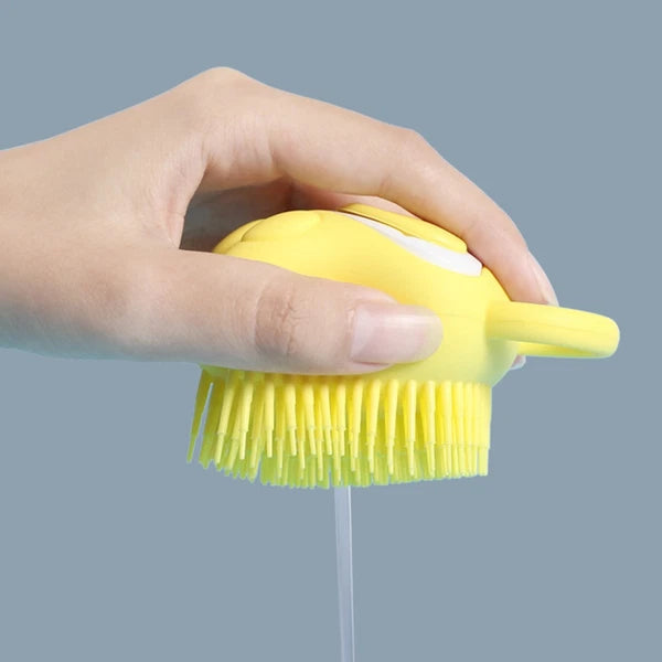 3 Pcs Silicone Bath Brush Toddler Baby Shower Scrubber Exfoliating