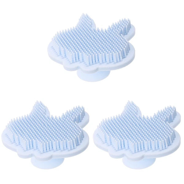 Silicone Bath Brush Child Baby Shower Exfoliating Scrubber Brushes