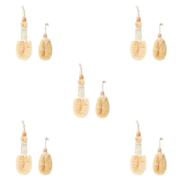 2 Pcs Silk Bath Brush Exfoliating Shower Body Brushes Miss Man Scrubbers for