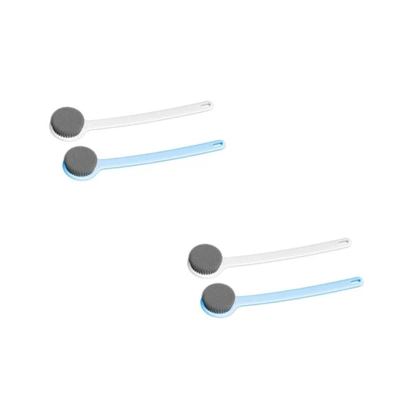 2 Pcs Bath Brush Body Shower Back Scrubber Bathing Supplies Cleaning Scrubbers