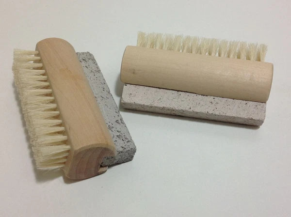 Wood Brush Natural Bristle Sauna Brush Face Brush Nailbrush Bath Brush Pumice
