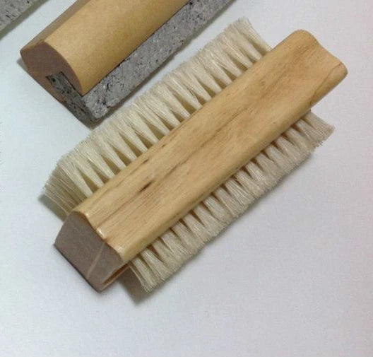 Wood Brush Natural Bristle Sauna Brush Face Brush Nailbrush Bath Brush Pumice
