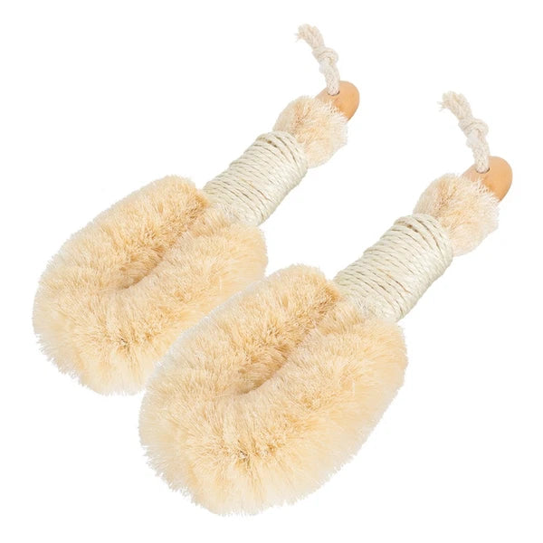 2 Pcs Silk Bath Brush Miss Exfoliating Loofah Scrubber for Body Shower