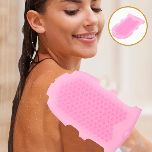 Elderly Miss Soft Silicone Body Cleansing Brush Bath Scrubber for