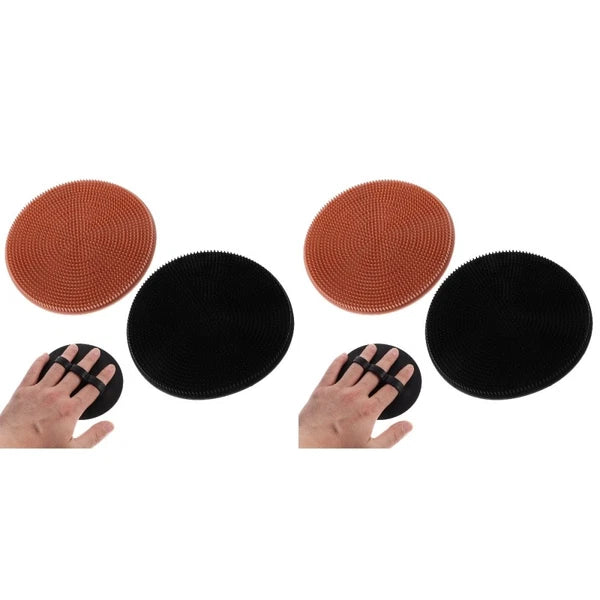 2 Pcs Bath Brush Travel Cleaning for Body Shampoo Scalp Massager