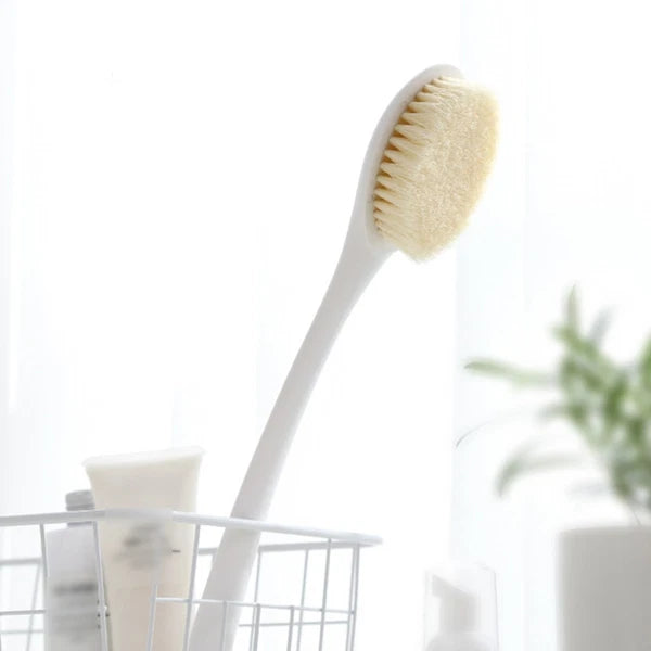 2 Pcs Bath Brush and Towel Back Washing Handheld Exfoliating Body