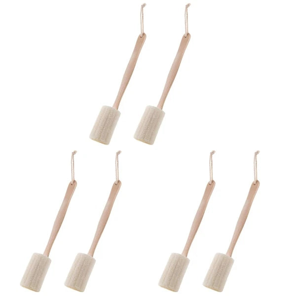 2Pcs Loofah Back Scrubber with Long Handle for Shower Bath Exfoliation