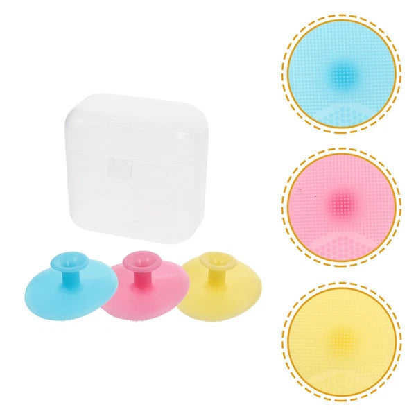 Baby Bath Brush Cleansing Gentle Cleanser Silicone Shower Scrubber for Cleaning