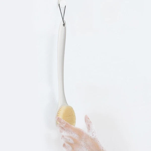 2 Pcs Bath Brush and Towel Back Washing Handheld Exfoliating Body