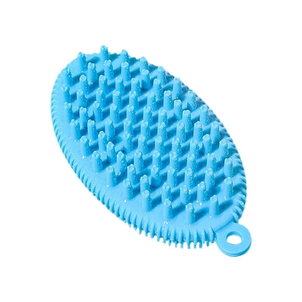 1pc Home Use Silicone Bath Brush Hair Washing Brush Bath Cleaning Brush