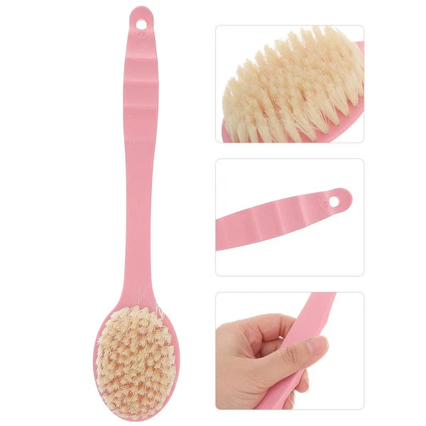 Long Handle Soft Bristle Bath Brush Back Scrubber for Shower Bath