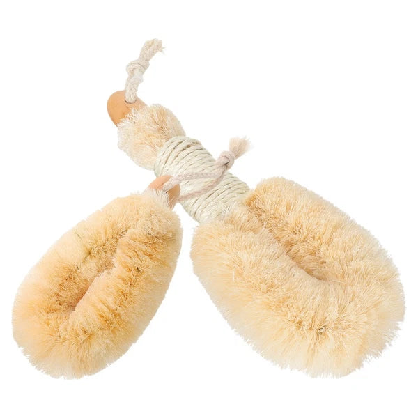 2 Pcs Silk Bath Brush Exfoliating Shower Body Brushes Miss Man Scrubbers for