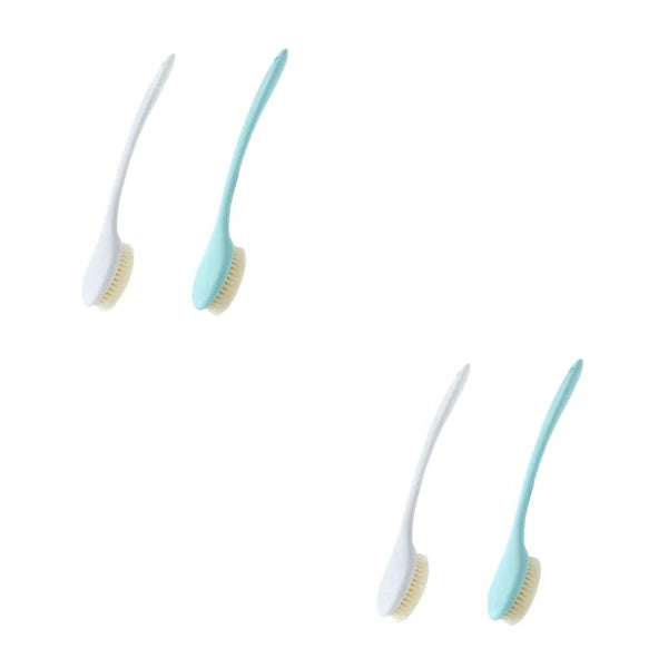 2 Pcs Bath Brush and Towel Back Washing Handheld Exfoliating Body