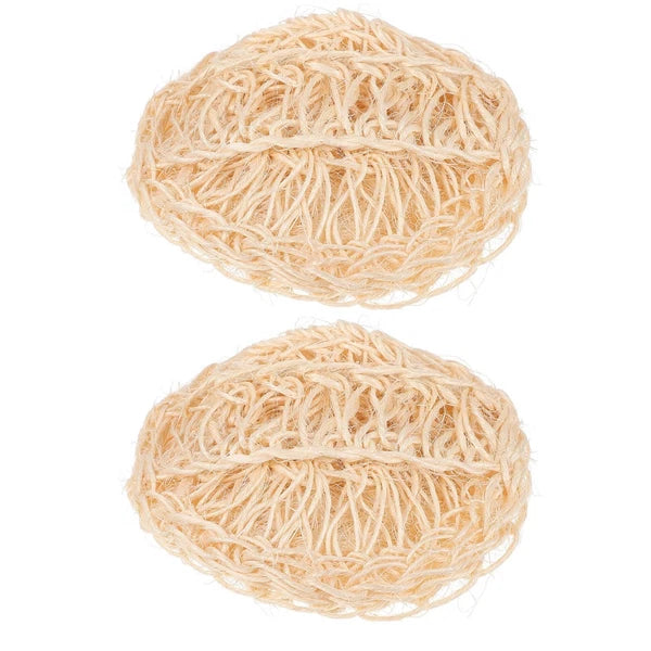 2 Pcs Sisal Bath Brush Man Body Scruber Back Cleaners Bathing Balls
