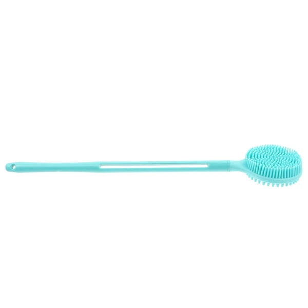 Portable Long Handle Silicone Bathing Double-sided Skin Massager Brush