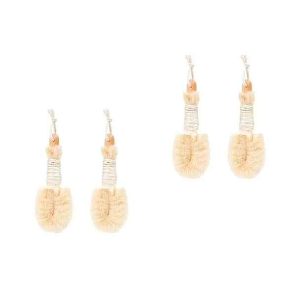 2 Pcs Silk Bath Brush Miss Exfoliating Loofah Scrubber for Body Shower