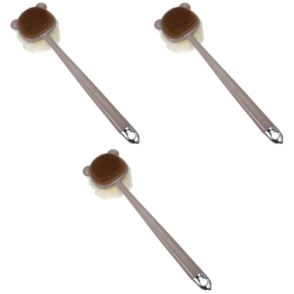 Bath Brush Long Handle Back Scrubber Dual-side Shower Brush Bathing Brush Bath