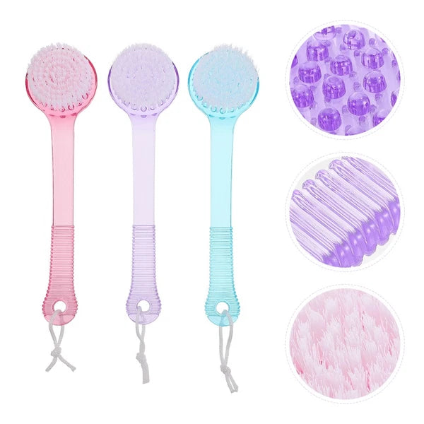 3 Pcs Bath Brush Bursh Multi-functional Exfoliating Scrub for Shower
